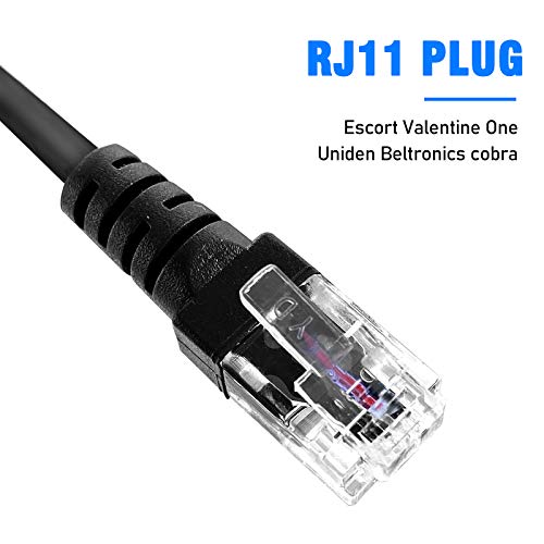 Plozoe Radar Detector Hardwire Kit,Direct Wire Wiring kit for Escor t Valentine One Unide n Beltronics cobr a Radar Detector Quick Connection Plug and Play Power Cord Cable(13FT RJ11) by Plozoe - Used condition - Image 4