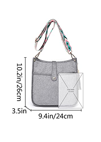 Women Crossbody Bags Fashion Wide Shoulder Strap Handbag Shoulder Bags Purse2