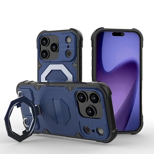 Coque iPhone 17 Air bleu foncé magnétique en silicone rigide
