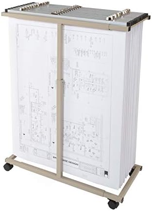 Brookside Design MVPC Heavy Duty Vertical Blueprint Storage Mobile Plan Center