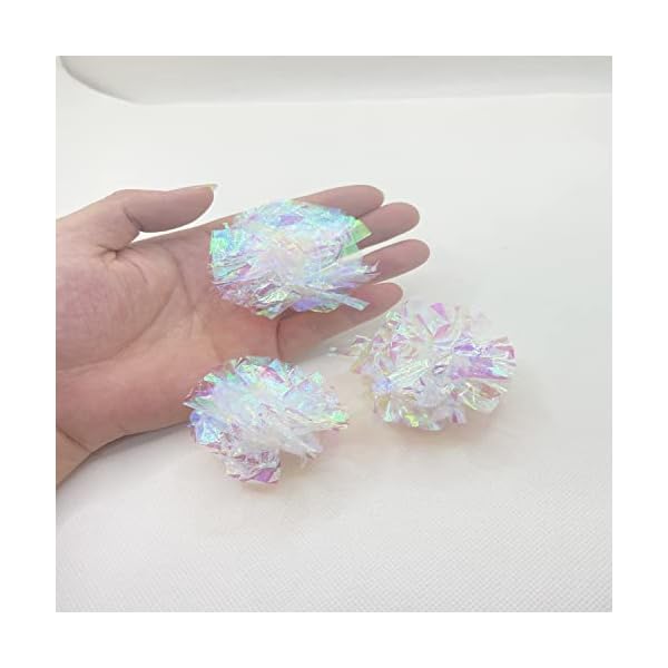 Muluo Crinkle Balls Katzenspielzeug, 5,6 cm, Mylar-Knisterbälle für Katzen, zum Spielen und Interagieren mit Katzen, 20 Stück – Bild 5