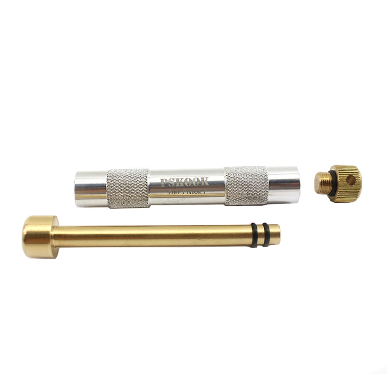 Allume-feu d'urgence à Piston à Compression d'air pour Camping | Alliage D'aluminium et Laiton, Barbecue et Plein Air, pour Allumage Rapide Couleur Aléatoire