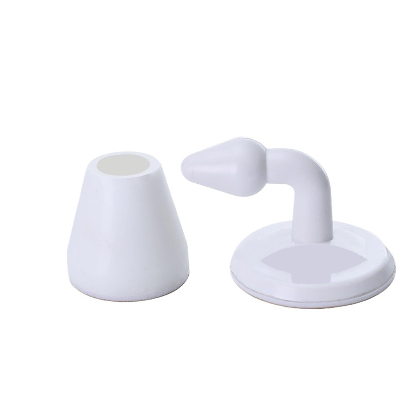 Butée de porte en silicone à fixation autocollante pour amortir les chocs muraux