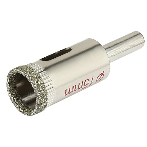 sourcingmap 5PCS 15mm Diamond Coated Hole Saw Drill Bits for Glass Ceramic Tile Marble Rock Porcelain Bottles Pots Brick - Image 2