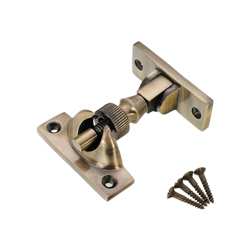 Brighton Victorian Brass/Chrome/Antique SASH Screw Down Wedge Window Fastener (Antique Brass)