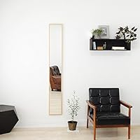 SENNOKI リブラ 42x153cm 姿見 壁掛けミラー ウッディーホワイト SENNOKI リブラ 42x153cm 姿見 壁掛けミラー ウッディーホワイト