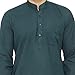 ITOS365 Men Cotton Blend Kurta Pyjama Set Party Fashion Regular Ethinic Wear Indian Dress Dark Green XXL