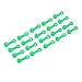Phefop Zerk Snap Caps, Grease Plugs for Car and Motorcycle, Silicone Brake Bleeder Screw Caps, Pack of 20 (Fluorescent Green (Luminous Version))