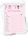 Baby Word Scramble Game Cards (Pack of 50) - Baby Shower Games for Girls - Party Activities Ideas Supplies