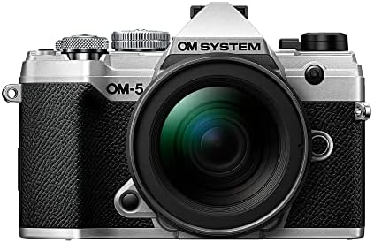 OM SYSTEM Olympus OM-5 Silver Micro Four Thirds System Camera M.Zuiko Digital ED 12-45mm F4.0 PRO kit Outdoor Camera Weather Sealed Design 5-Axis Imag...