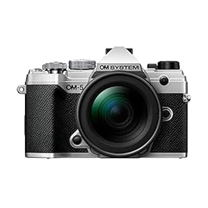 OM SYSTEM OLYMPUS OM-5 Silver Micro Four Thirds System Camera M.Zuiko Digital ED 12-45mm F4.0 PRO kit Outdoor Camera Weather Sealed Design 5-Axis Image Stabilization 50MP Handheld High Res Shot