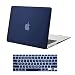 MOSISO MacBook Air 13 Inch Case (Models: A1369 & A1466, Older Version 2010-2017 Release), Plastic Hard Shell Case & Keyboard Cover Skin Only Compatible with MacBook Air 13 Inch, Navy Blue