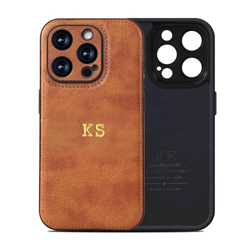 ZHENZHUACC Custom Embossed Leather Case for iPhone 17/16/15/14/13/12/11 Pro Max Air Plus -...