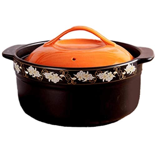 CTCOIJRN Olla de cerámica para sopa, olla de estofado, olla de arcilla, ollas de barro