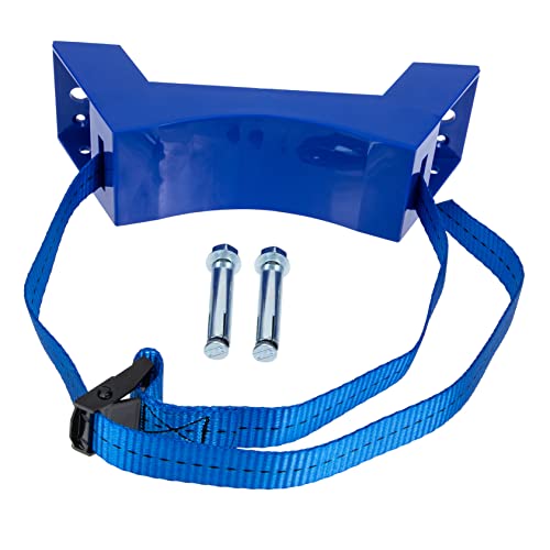 OKUMEYR 1 Set Gas Cylinder Holder Cylinder Nitrogen Tank Bracket Propane Tank Holder Bracket with Screws Cylinder Stand Gear Carbon Dioxide Tank Bracket Drive Wall Mounted Holder Blue Abs