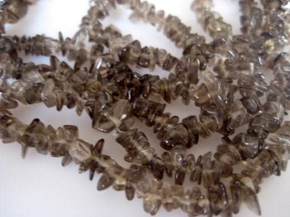Quartz fumé perles chips LKBEADS pierre naturelle loisirs créatifs