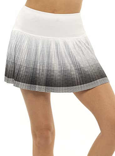 Lucky In Love Long Ombre Black 13.75in Womens Pleated Tennis Skirt - Black 001 M