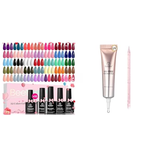 beetles Spring Gel Polish Set with Super Strong Nail Glue 10g for Press On Nails