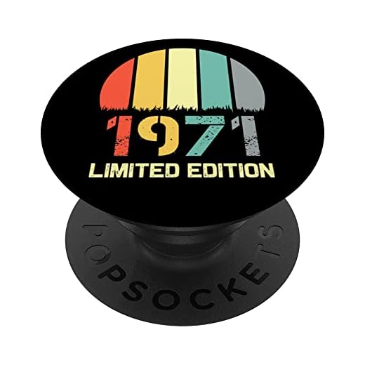 Born In 1971 Edición Limitada 1971 Cumpleaños Popsocket 1971 PopSockets PopGrip Intercambiable