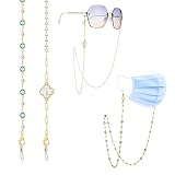 Buleens Glasses Chain for Women Freshwater Pearl Stainless Steel Eyeglass Chain Girls Beaded Stylish