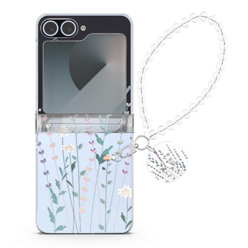 Coque antichoc Samsung Z Flip 6 pour éviter les chutes, motif fleurs anti-rayures