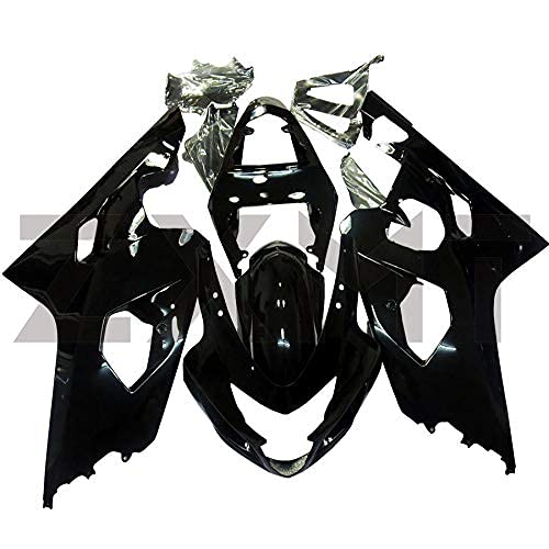 ZXMT Motorcycle Fairing Kit Glossy Black Fairings for Suzuki GSXR600 GSXR750 2004-2005 (10 Pcs) - Thumbnail 2