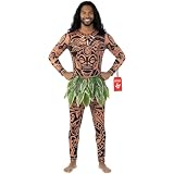 Morph Déguisement Maui Homme, Costume Hawaïen Adulte, Déguisement Carnaval et Halloween, M