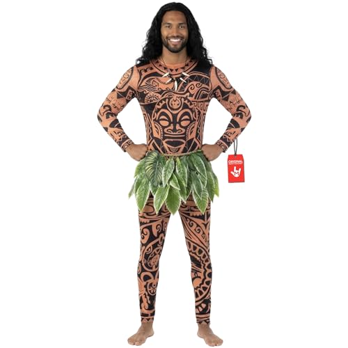 Morph Maui Costume for Men, Hawaiian Tattoo Costumes, Maui Costume Adult, Fancy Dress For Adults, Adult Halloween Costumes