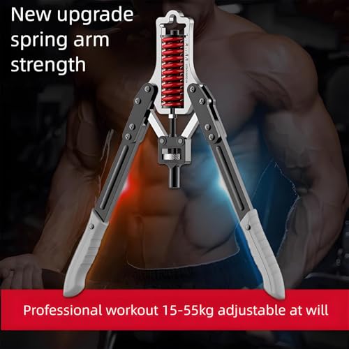 Chest & Arm Twister,Twister Arm Trainer - Adjustable 22-440lbs Hydraulic Power,for Gym,Home Use,Strength Trainings (Red) - Thumbnail 4