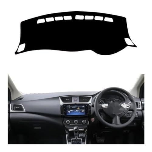Tapis de tableau de bord Nissan Sylphy Sentra anti-fissure et reflets conduite à droite 2016