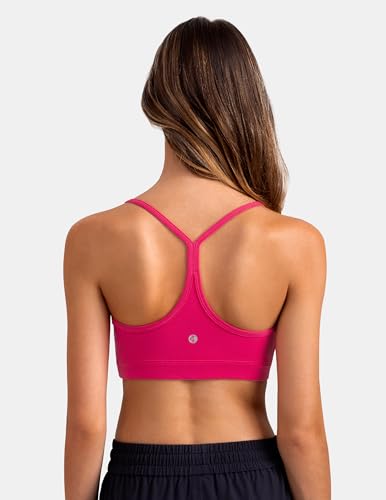 Image of Colorfulkoala Women's Dreamlux Y Back Sports Bra Low Impact Padded Workout Top with Built in Bra A-C Cups