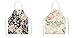 MJJLT Flor de la planta Delantales de cocina de lino Delantales Delantales de chef Delantales de cocina para cocinar Hornear Jardinería Limpieza del hogar WWW29 2PCS 68x55cm