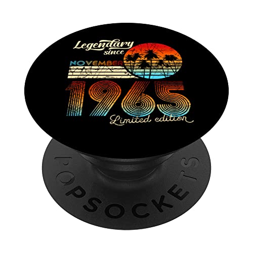 Legendario De Cumpleaños Desde Noviembre De 1965 Regalo. PopSockets PopGrip Intercambiable