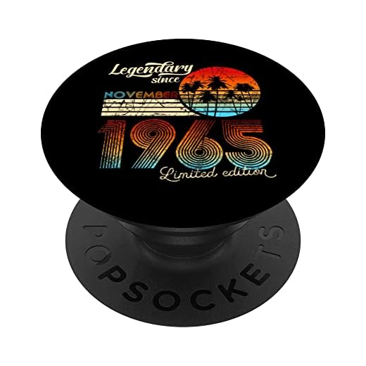 Legendario De Cumpleaños Desde Noviembre De 1965 Regalo. PopSockets PopGrip Intercambiable