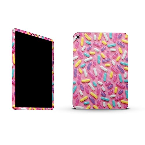 Image of MightySkins Carbon Fiber Skin Compatible with Apple iPad 10.9 inch 10th Gen (2022) Full Wrap Kit - Sprinkles | Protective, Durable Textured Carbon Fiber Finish | Easy to Apply | Made in The USA