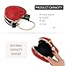 GOKTOW Red Heart Shaped Purse,Valentines Purses and Handbags,Mini Rhinestone Evening Purse Clutch for Womens