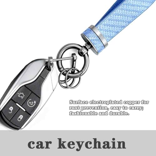 Image of Carbon Car Key Chain, Lightweight and Easy to Store,Fashionable, Perfect for Gifting to Car Owners