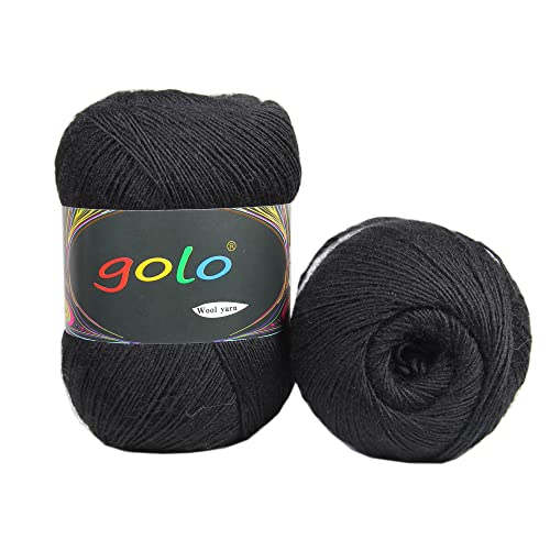 Golo Wool Yarn For Knitting 550Yd 0.30Ib Cashmere Yarn For Crocheting #TOP17