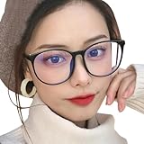 ブルーライトカットメガネ 目が疲れにくい PC作業用 軽量 屋外 アクセント 黒縁 小顔見せ