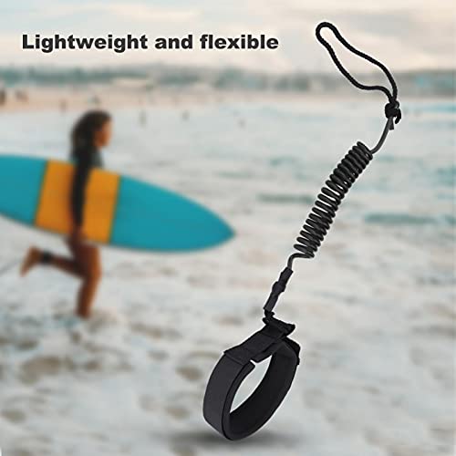 Leash de prancha de surfe Leash de perna leve e flexível, durável para bodyboard, prancha de surfe(P
