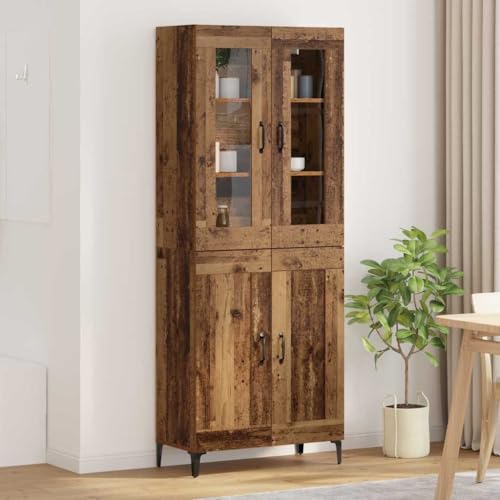 Tablero alto de madera recuperada para solucionar la falta de espacio 2
