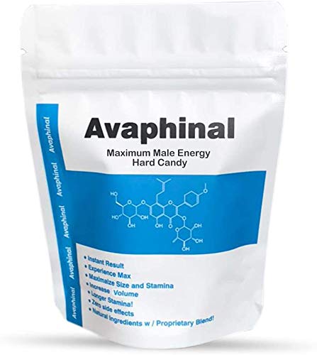 Avaphinal Maximum Male Energy Lozenges - Male Hard Candy (Ginseng, Pack of 10)