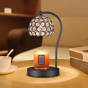 Dimmable Electric Candle Warmer Lamp with Timer Home Decor Wax Melts Warmer for Jar Scented Candles Mother's Day Gift for Women with 2 Bulbs Dimmable Electric Candle Warmer Lamp with Timer Home Decor Wax Melts Warmer for Jar Scented Candles Mothers Day Gift for Women with 2 Bulbs