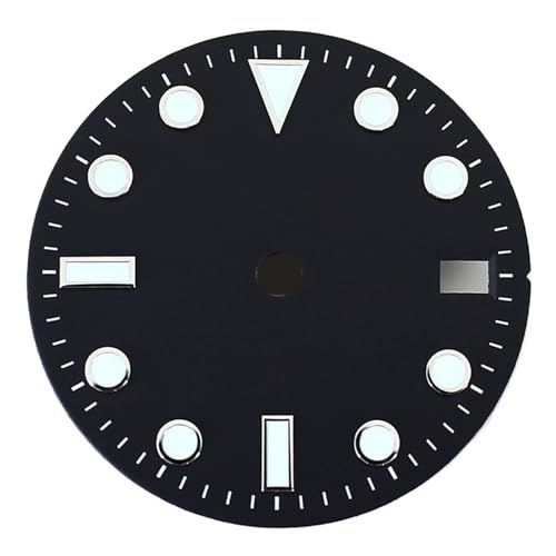 WCC00816 28.5mm ���S�Ȃ����v������ ��������� �u���b�N/�u���[/�O���[�������� NH35 NH36 ETA2824 PT5000 �����������[�u�����g�C���c�[���p�[�c(Nh35 Black)