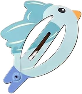 1pc/5pcs 1pc cartoon cute animal bee bird rabbit little yellow duck children bb clip sweet girl broken hair side clip(Blue bird)