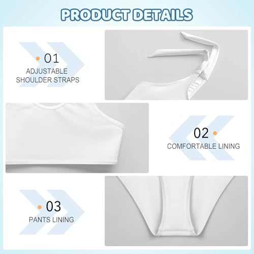 Image of Axolotl Girls Swimsuit Two Piece Swimwear Bathing Suit for Girls
