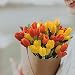 SnailGarden 36 tulipanes sintéticos de 13.8" con 2 colores, Flores Artificiales Decorativas...