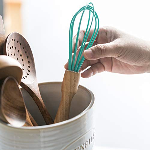 Porcelain Utensil Holder Basic Ceramic Kitchen Utensil Crock, Vintage Style, Oval - Thumbnail 7