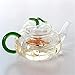 LITING Théière Tetera Transparente De Vidrio Forma De Calabaza Borosilicato Vidrio Tetos De Té Infusor Té Y Café -600ml