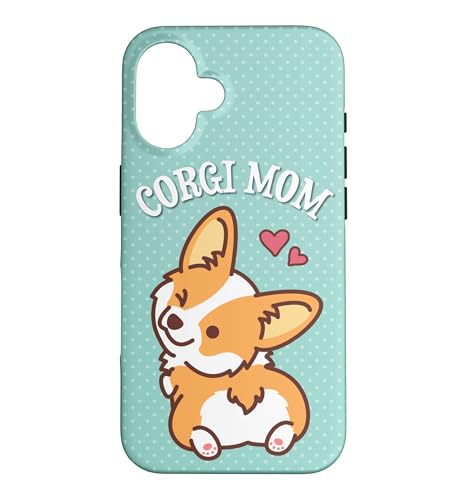Funny Kids Kawaii Corgi Mom Pembroke Welsh Corgi Dog Lover �X�}�z�P�[�X iPhone 16 �p